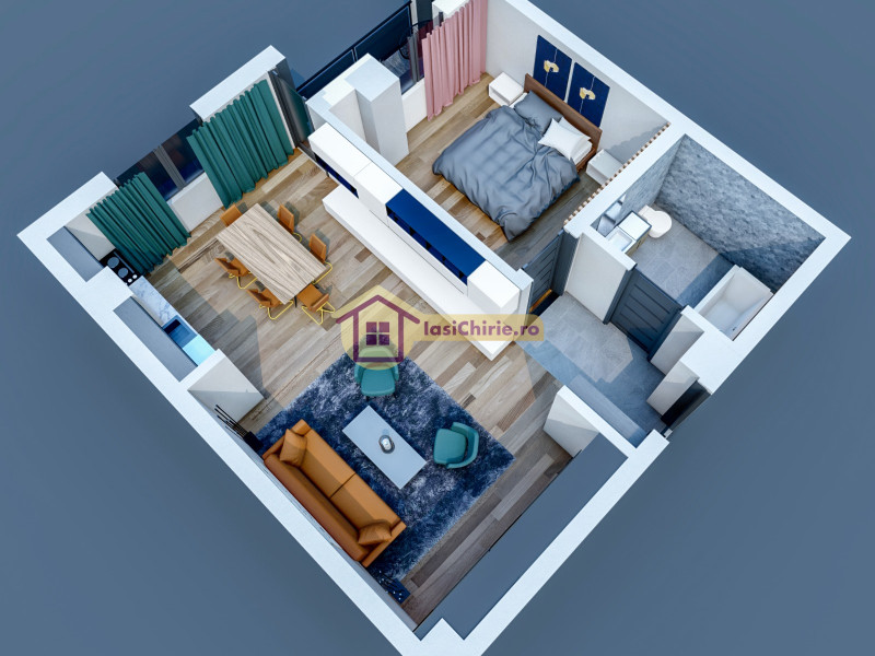 Apartament de vanzare cu 2 camere in Iasi, zona Visani - poza 1