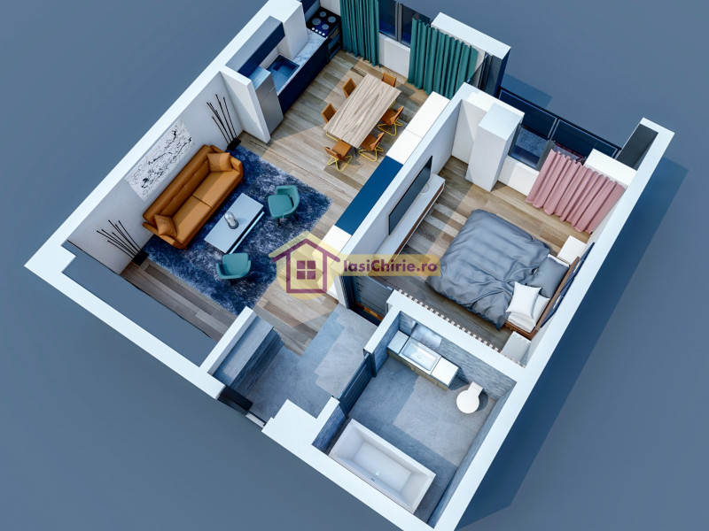 Apartament de vanzare cu 2 camere in Iasi, zona Visani - poza 2