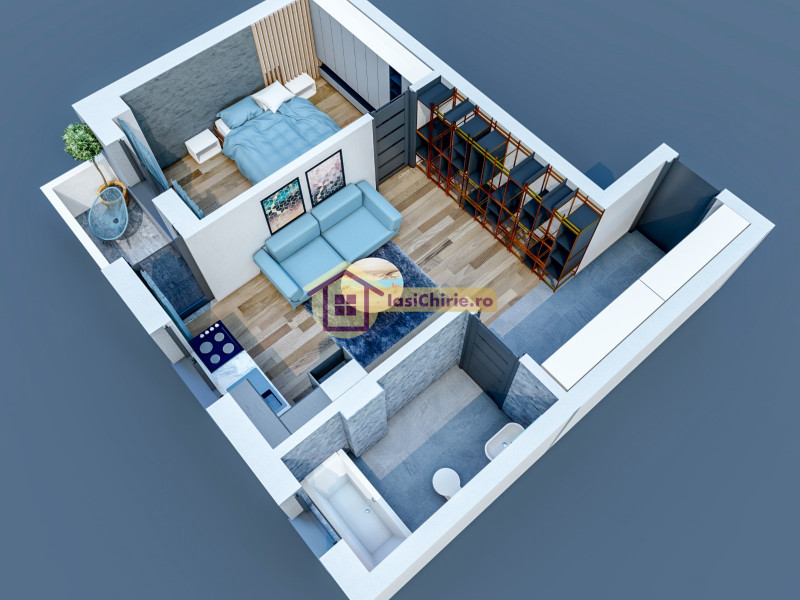 Apartament de vanzare cu 2 camere in Iasi, zona Visani - poza 1