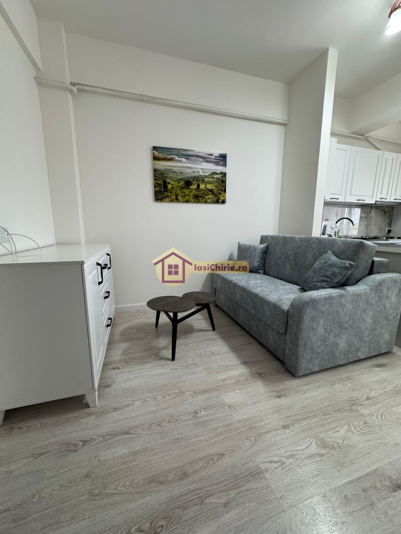 Apartament de inchiriat cu 2 camere in Iasi, de tip semidecomandat, suprafata de 35 mp, zona Visani