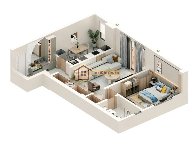 Apartament de vanzare cu 2 camere in Iasi, zona Valea Lupului - Poza 4