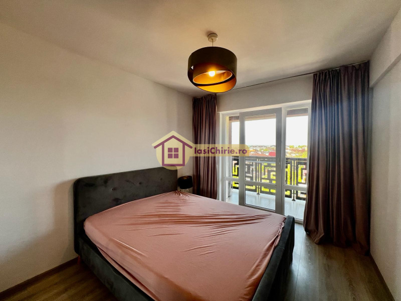 Apartament de inchiriat cu 2 camere in Iasi, de tip semidecomandat, suprafata de 40 mp, zona Valea Lupului(Strada Nufarului)