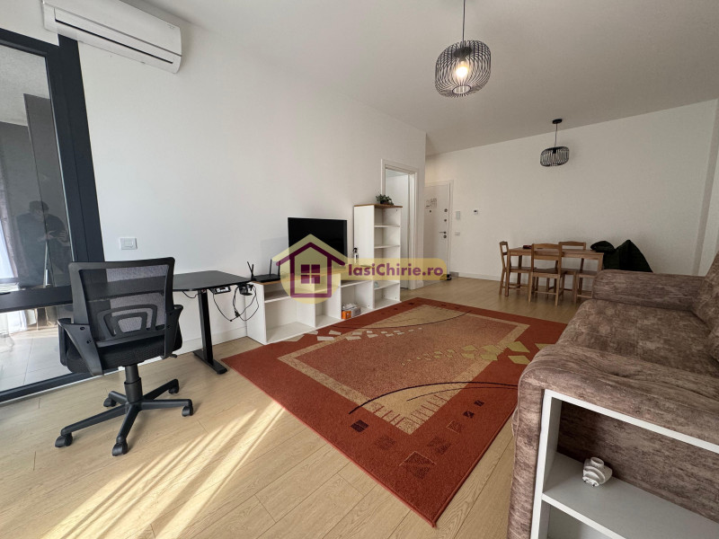 Apartament de inchiriat cu 2 camere in Iasi, de tip decomandat, suprafata de 62 mp, zona Baza 3