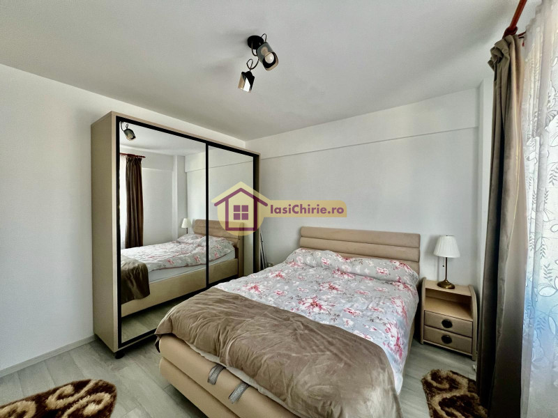 Apartament de inchiriat cu 2 camere in Iasi, de tip semidecomandat, suprafata de 50 mp, zona Valea Lupului(Antibiotice)