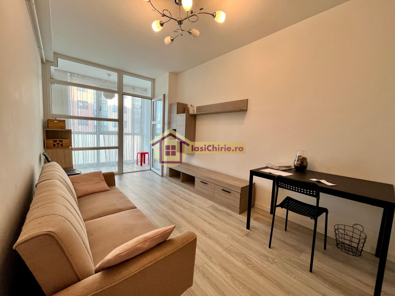Apartament de inchiriat cu 2 camere in Iasi, de tip semidecomandat, suprafata de 40 mp, zona Lunca Cetatuii(Cartier Visoianu)