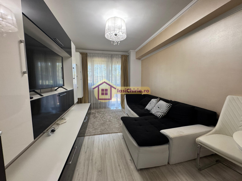 Apartament de inchiriat cu o camera in Iasi, de tip decomandat, suprafata de 35 mp, zona Bucium