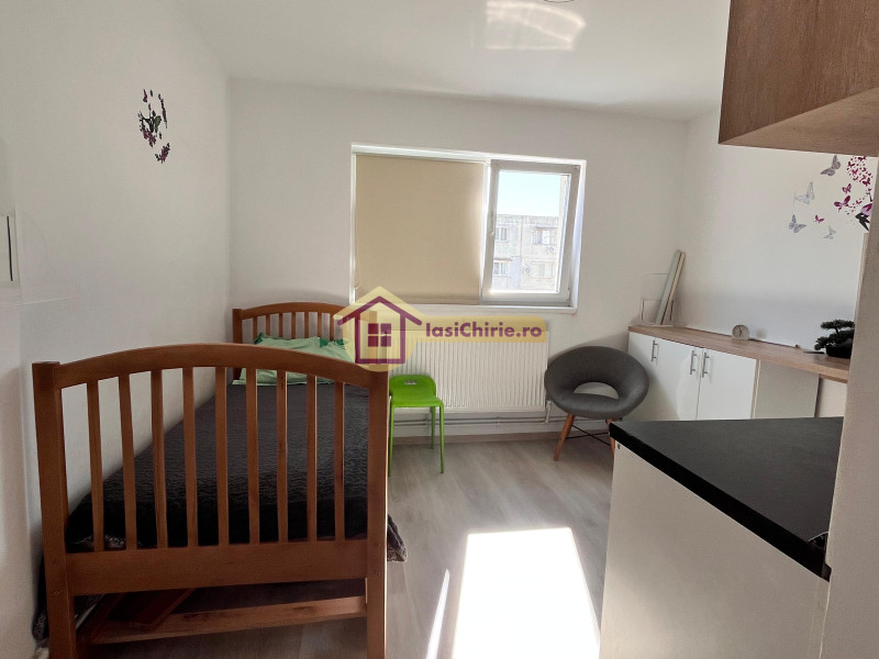 Apartament de inchiriat cu o camera in Iasi, de tip Open space, suprafata de 16 mp, zona Frumoasa(Siraj)