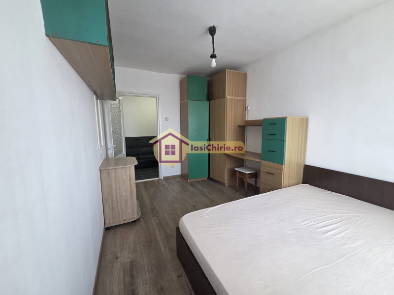 Apartament de inchiriat cu 2 camere in Iasi, de tip semidecomandat, suprafata de 54 mp, zona Mircea cel Batran