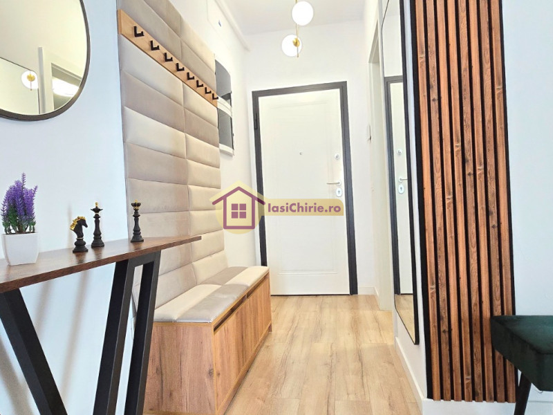 Apartament de inchiriat cu 2 camere in Iasi, de tip decomandat, suprafata de 60 mp, zona Dacia