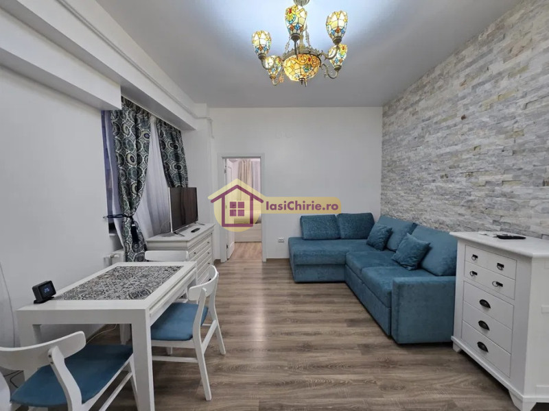 Apartament de inchiriat cu 2 camere in Iasi, de tip Open space, suprafata de 55 mp, zona Central(5 min Palas Mall)