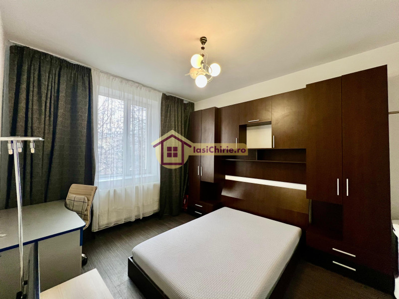 Apartament de inchiriat cu 2 camere in Iasi, de tip decomandat, suprafata de 57 mp, zona Central(5 minunte UMF)