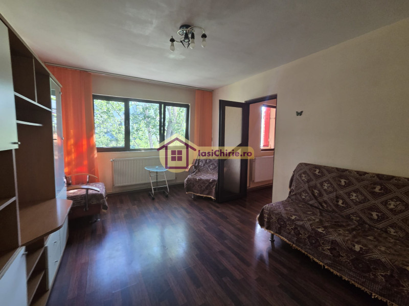 Apartament de inchiriat cu 2 camere in Iasi, de tip semidecomandat, suprafata de 48 mp, zona Alexandru cel Bun