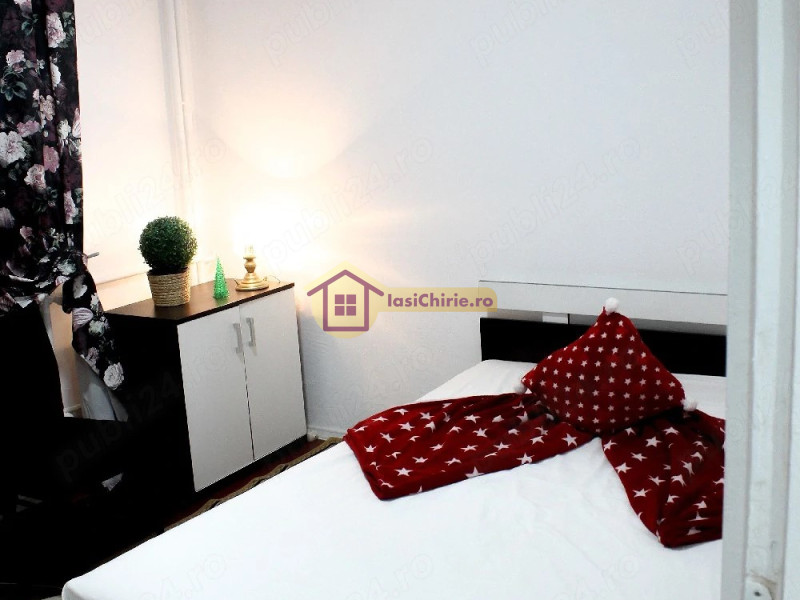 Apartament de inchiriat cu 2 camere in Iasi, de tip decomandat, suprafata de 40 mp, zona Mircea cel Batran