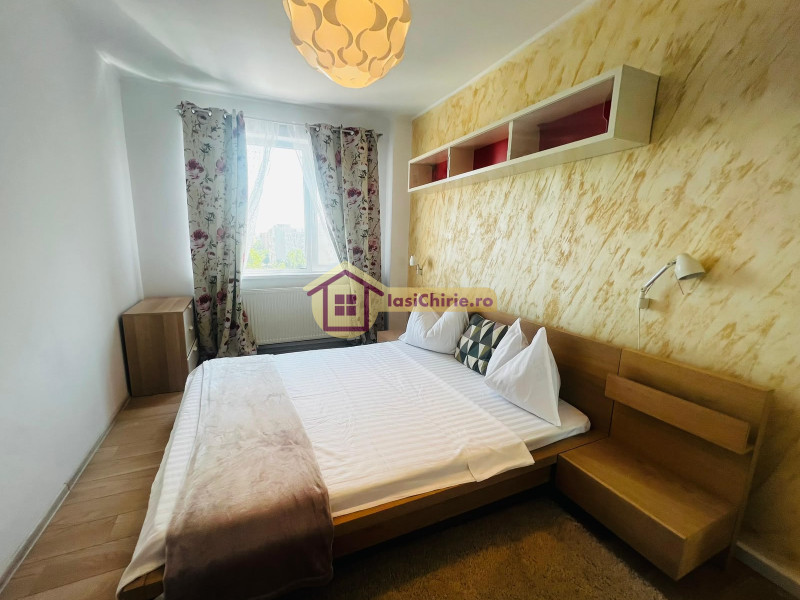 Apartament de inchiriat cu 2 camere in Iasi, de tip decomandat, suprafata de 56 mp, zona Alexandru cel Bun