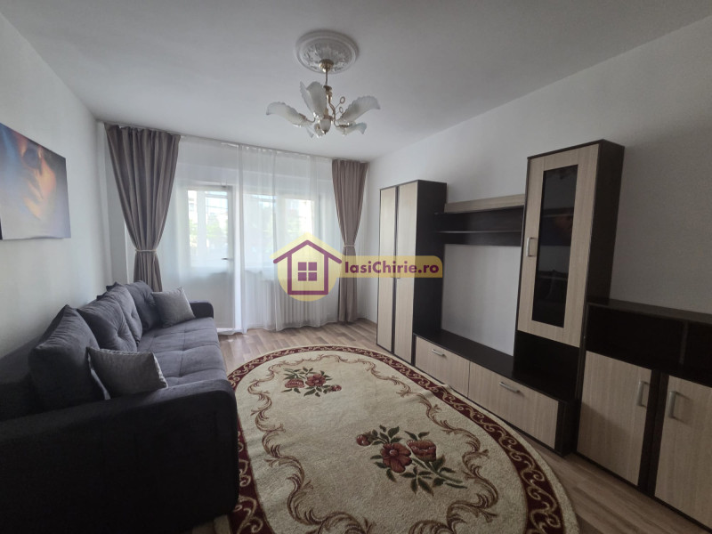 Apartament de inchiriat cu 2 camere in Iasi, de tip decomandat, suprafata de 56 mp, zona Zimbru