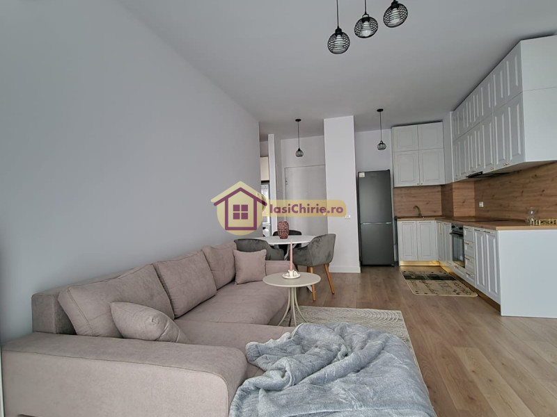 Apartament de inchiriat cu 2 camere in Iasi, de tip semidecomandat, suprafata de 55 mp, zona Baza 3