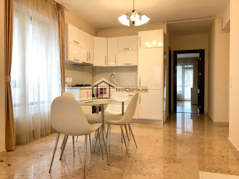 Apartament de inchiriat cu 2 camere in Iasi, de tip semidecomandat, suprafata de 51 mp, zona Copou(Parcul Expozitiei)