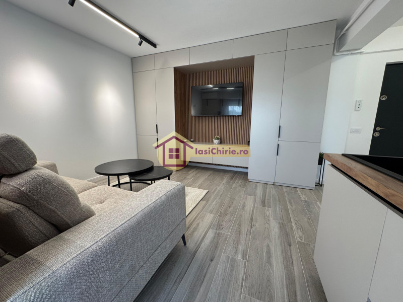 Apartament de inchiriat cu 2 camere in Iasi, de tip semidecomandat, suprafata de 45 mp, zona Visani