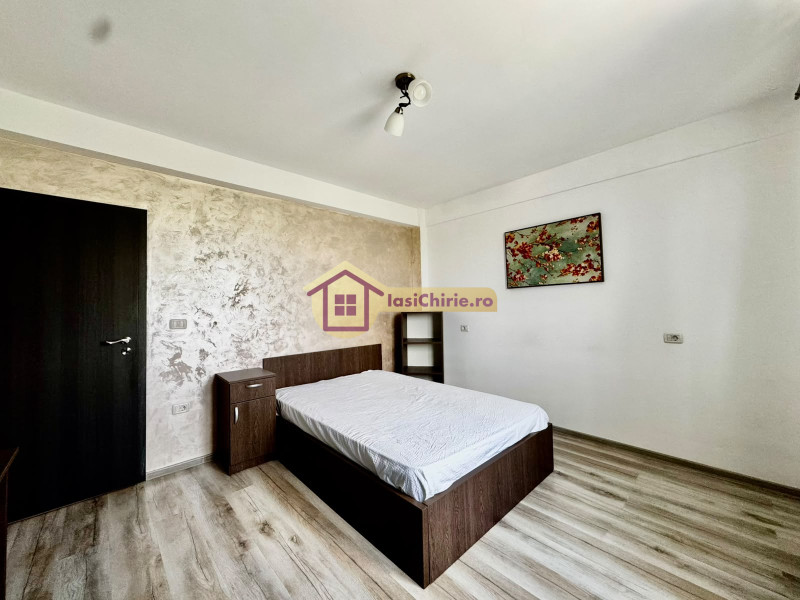 Apartament de inchiriat cu 2 camere in Iasi, de tip decomandat, suprafata de 60 mp, zona Valea Lupului(Strada Soarelui)
