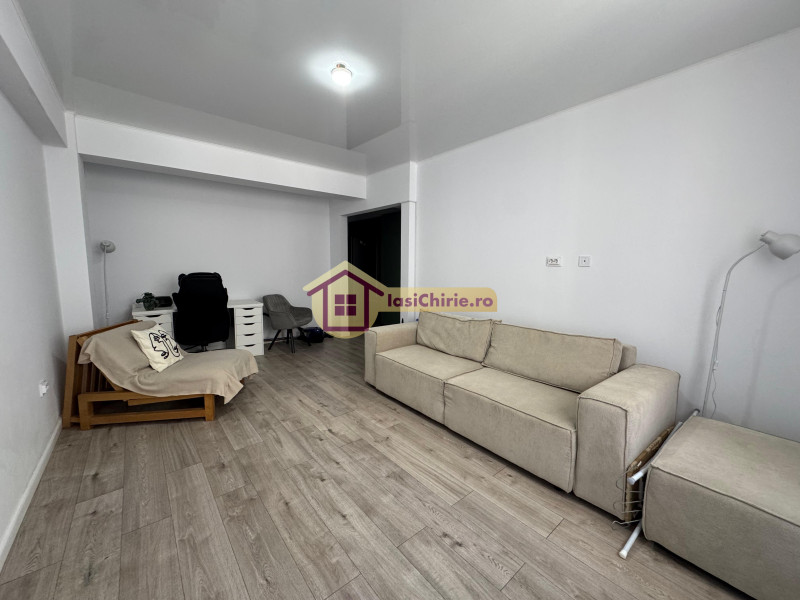 Apartament de inchiriat cu 2 camere in Iasi, de tip decomandat, suprafata de 45 mp, zona Visani