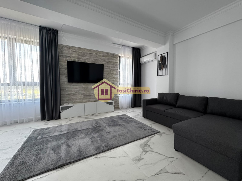 Apartament de inchiriat cu 2 camere in Iasi, de tip semidecomandat, suprafata de 45 mp, zona Tomesti
