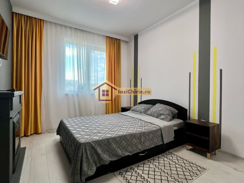 Apartament de inchiriat cu 2 camere in Iasi, de tip Open space, suprafata de 58 mp, zona Rediu