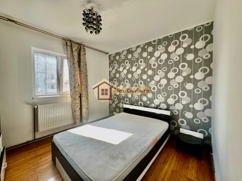 Apartament de inchiriat cu 2 camere in Iasi, de tip semidecomandat, suprafata de 50 mp, zona Pacurari(Posta Pacurari)