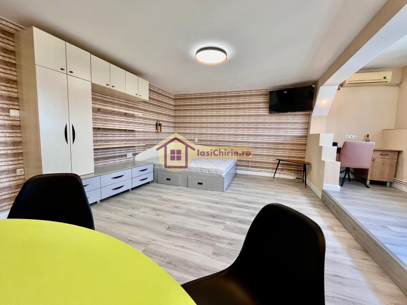 Apartament de inchiriat cu o camera in Iasi, de tip Open space, suprafata de 42 mp, zona Nicolina(Selgros)