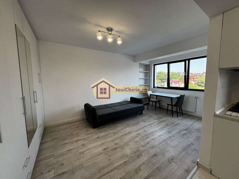 Apartament de inchiriat cu o camera in Iasi, de tip semidecomandat, suprafata de 30 mp, zona Visani