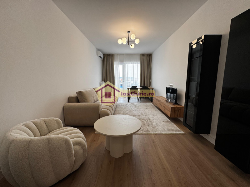 Apartament de inchiriat cu 2 camere in Iasi, de tip decomandat, suprafata de 60 mp, zona Baza 3