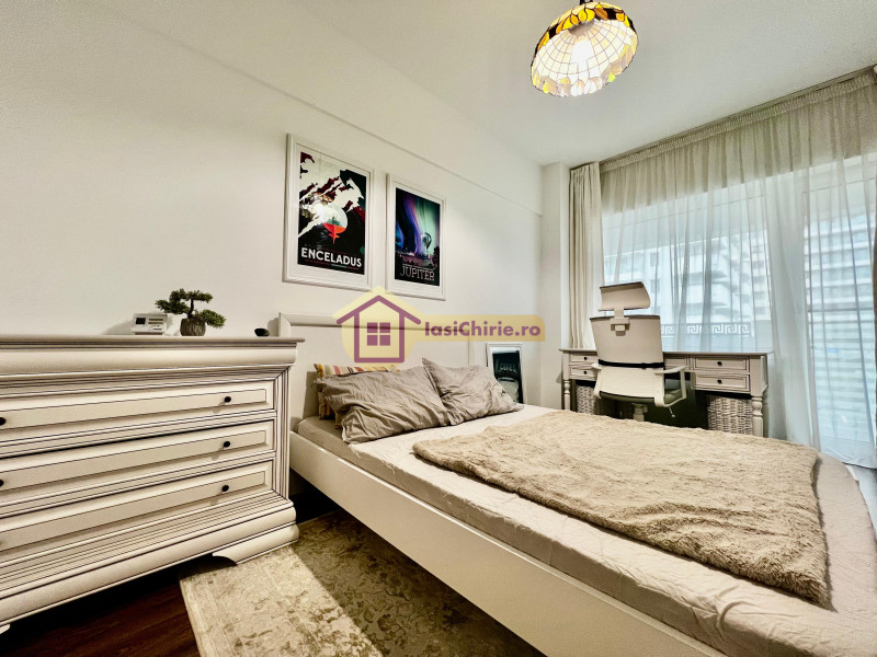 Apartament de inchiriat cu 2 camere in Iasi, de tip semidecomandat, suprafata de 55 mp, zona Copou(Royal Town)