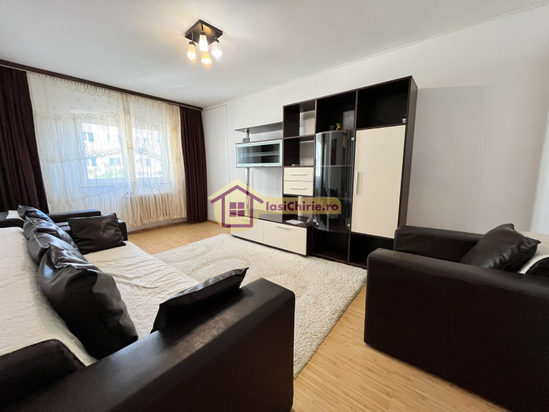 Apartament de inchiriat cu 2 camere in Iasi, de tip decomandat, suprafata de 45 mp, zona Galata(Mircea Cel Batran)
