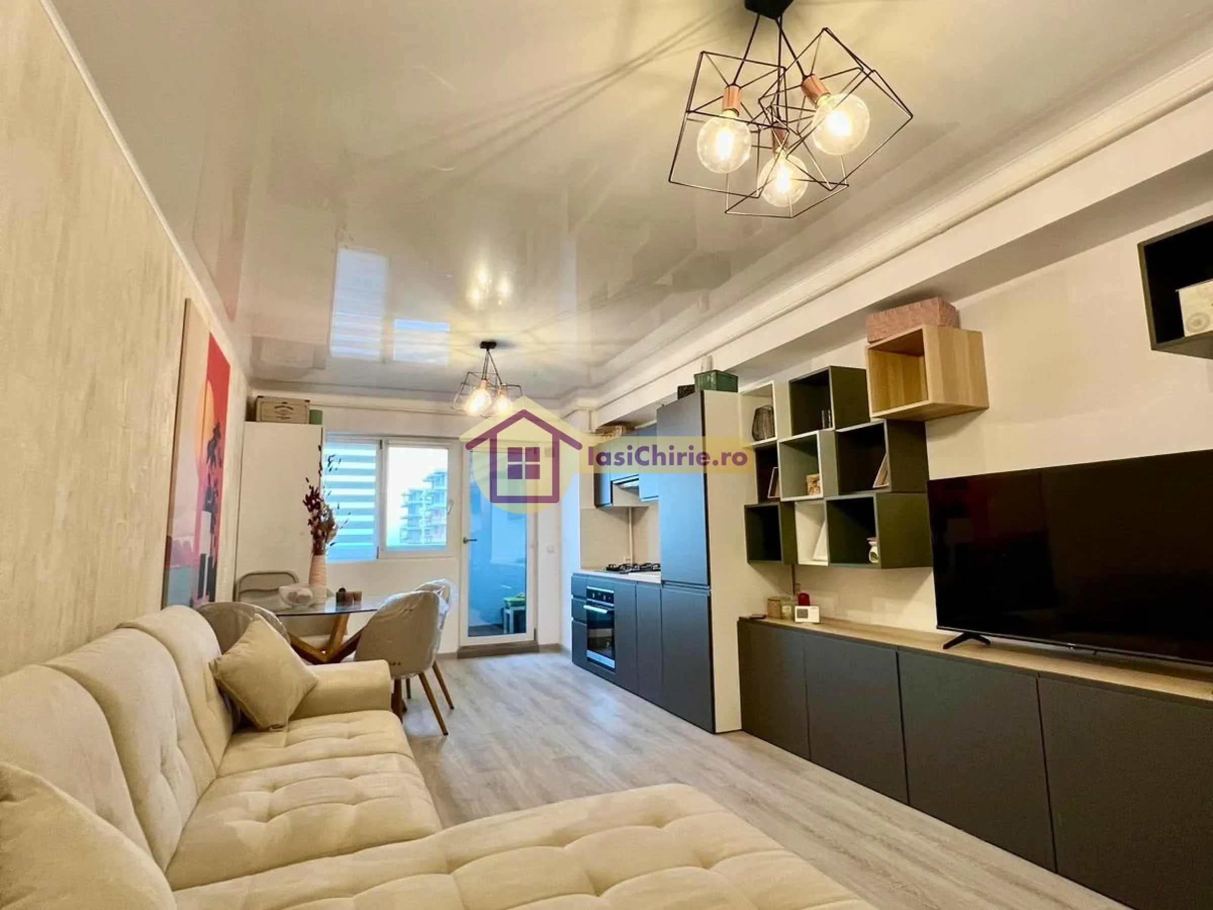 Apartament de inchiriat cu 2 camere in Iasi, de tip Open space, suprafata de 64 mp, zona Copou(Agronomie)