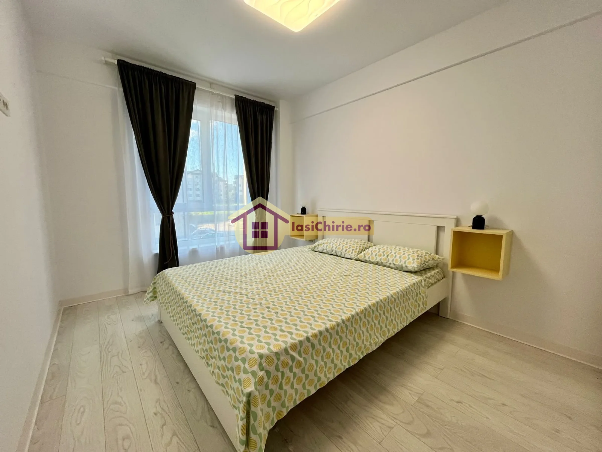 Apartament de inchiriat cu 2 camere in Iasi, de tip semidecomandat, suprafata de 53 mp, zona Valea Adanca(Emma Pizza)