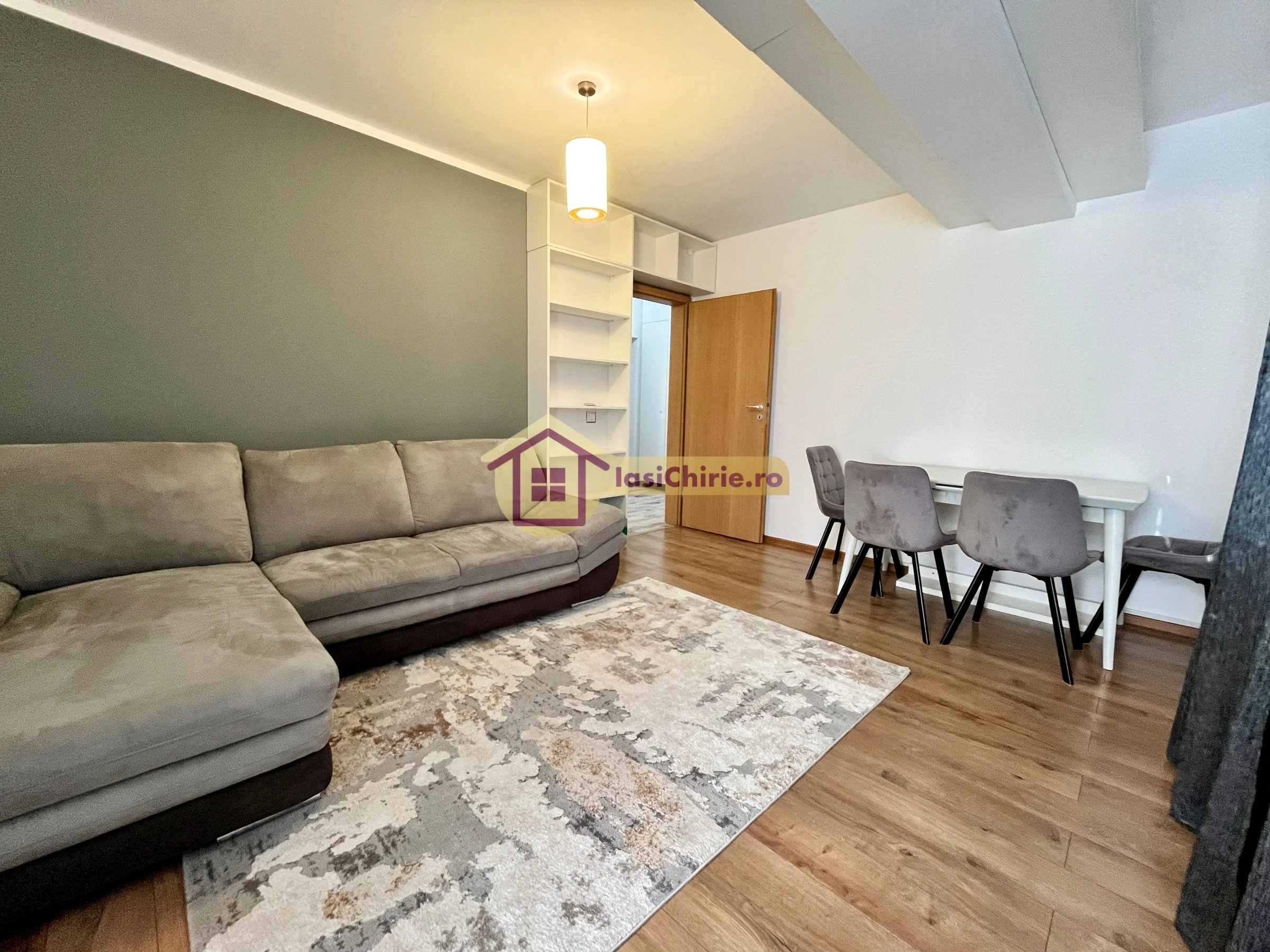 Apartament de inchiriat cu 2 camere in Iasi, de tip decomandat, suprafata de 55 mp, zona CUG(Ideal Residence)