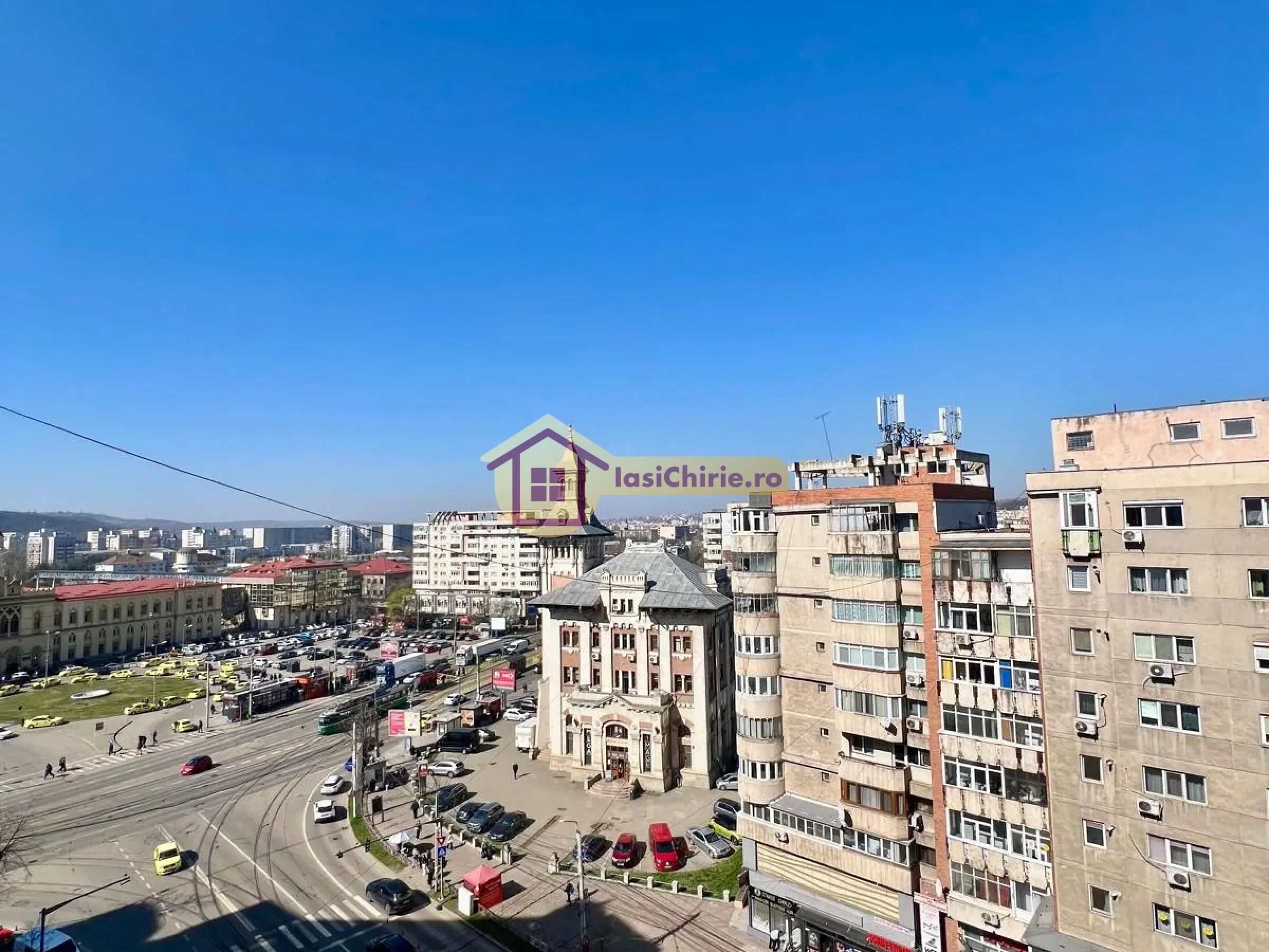 Apartament de inchiriat cu o camera in Iasi, de tip decomandat, suprafata de 40 mp, zona Gara(Gara Mare Iasi)