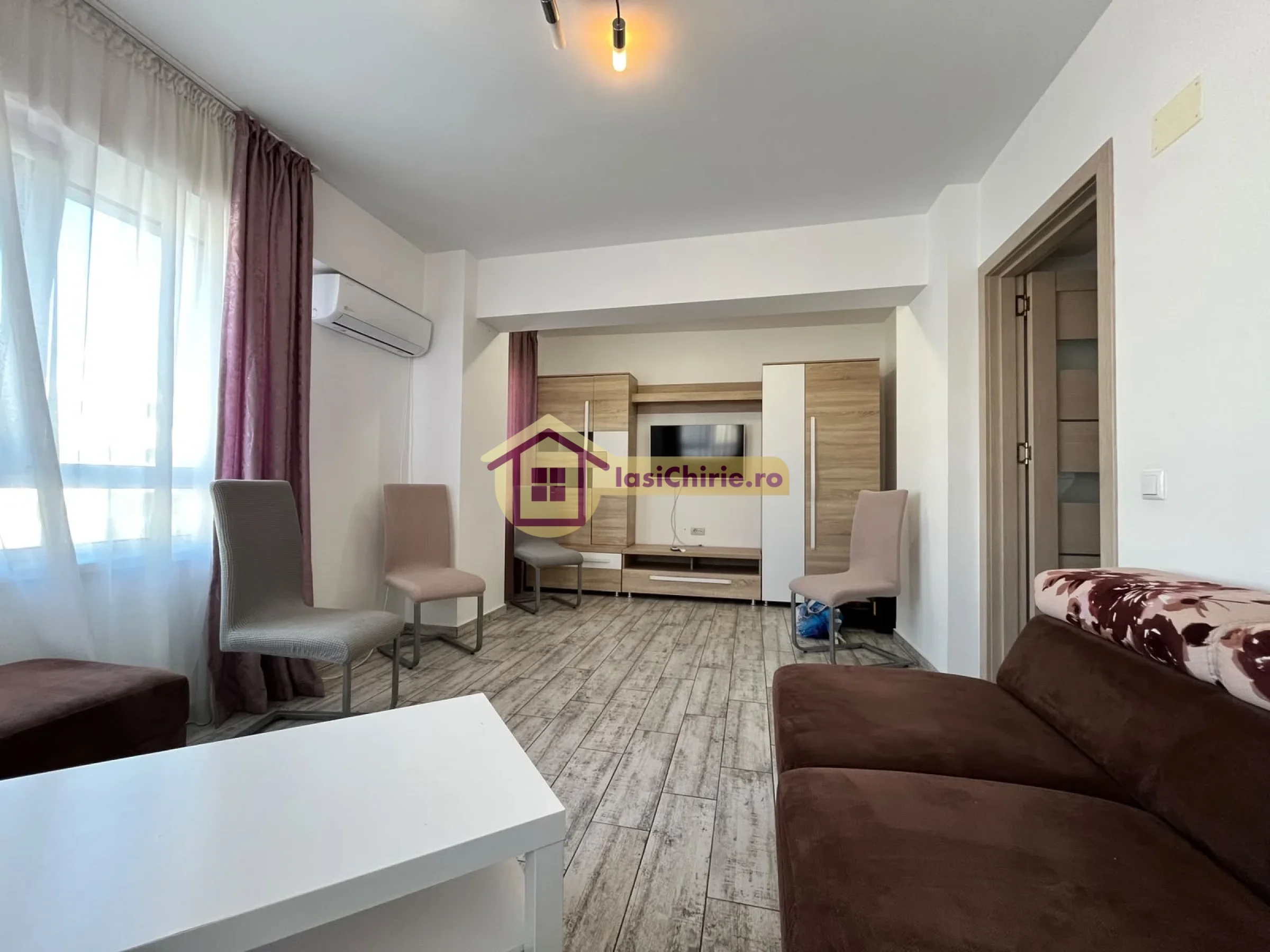 Apartament de inchiriat cu 2 camere in Iasi, de tip decomandat, suprafata de 55 mp, zona CUG(Ideal Residence)