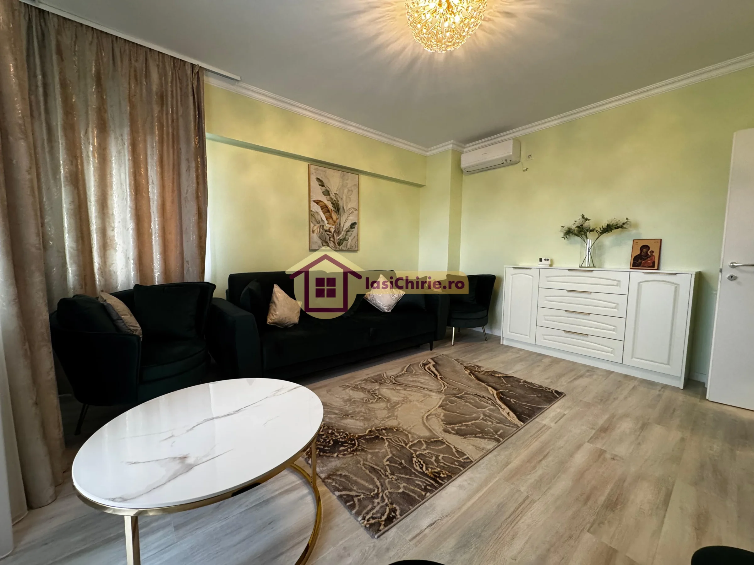 Apartament de inchiriat cu 2 camere in Iasi, de tip decomandat, suprafata de 75 mp, zona P-ta Nicolina
