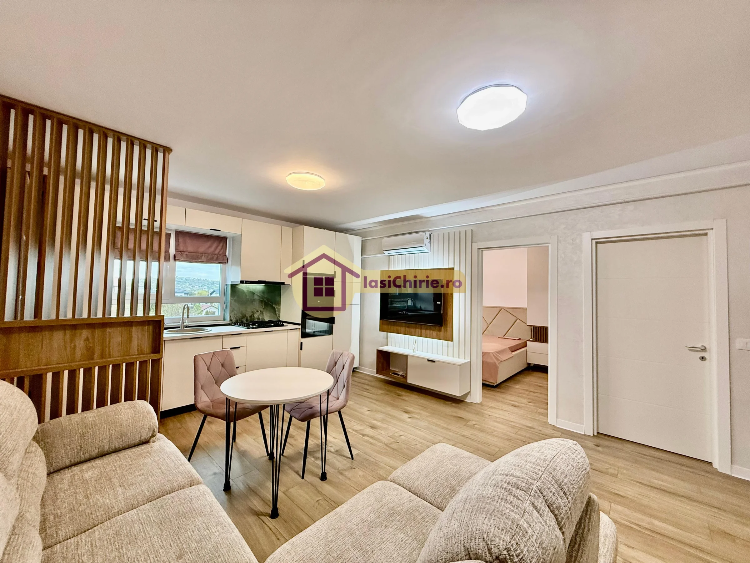 Apartament de inchiriat cu 2 camere in Iasi, de tip Open space, suprafata de 47 mp, zona Rediu(Rediu)